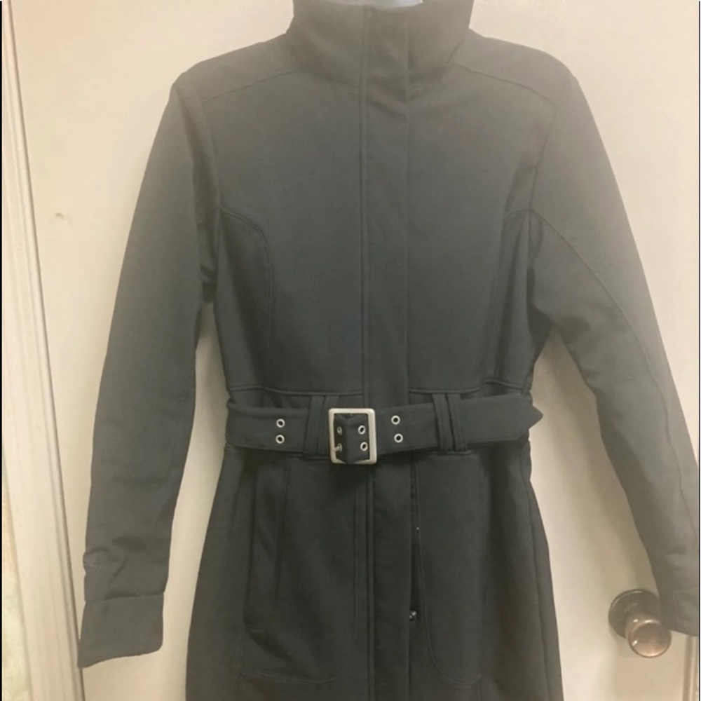 Northface Belted Car Coat length belted jacket-coat